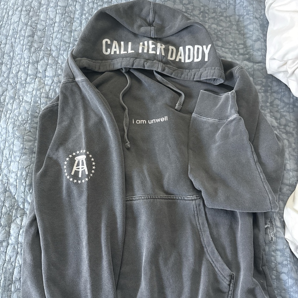 Call Her Daddy Gray Hoodie